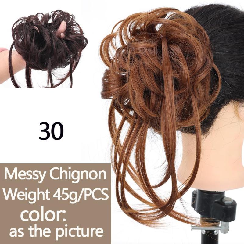 Messy Bun Hair Piece Long Tousled Updo Hair Bun Extensions