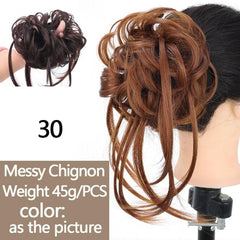 Messy Bun Hair Piece Long Tousled Updo Hair Bun Extensions