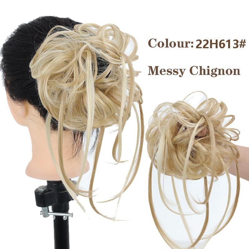 Messy Bun Hair Piece Long Tousled Updo Hair Bun Extensions