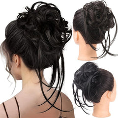 Messy Bun Hair Piece Long Tousled Updo Hair Bun Extensions