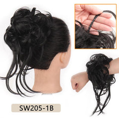 Messy Bun Hair Piece Long Tousled Updo Hair Bun Extensions