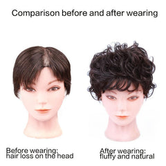 Curly Synthetic Hair Toppers Clip In Extensions for Voluminous Look