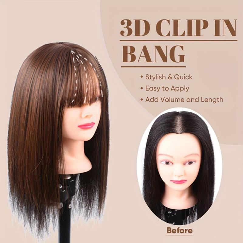 3D Bangs Invisible Seamless Head Hair Water Ripple Hair Air Bangs