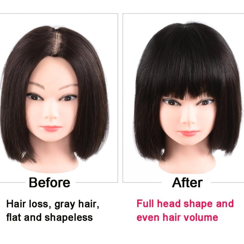 Long Straight Clip In Hair Extension Synthetic Hair Topper Natural Fringe