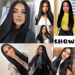 Long Straight Wigs For Women Synthetic Straight Wig Natural Look 30 Inch