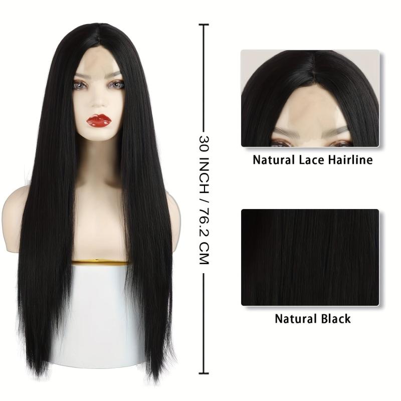 Long Straight Wigs For Women Synthetic Straight Wig Natural Look 30 Inch
