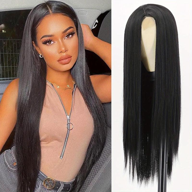 Long Straight Wigs For Women Synthetic Straight Wig Natural Look 30 Inch