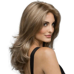 Layered Straight Synthetic Wig Heat Resistant Natural Looking Daily Use