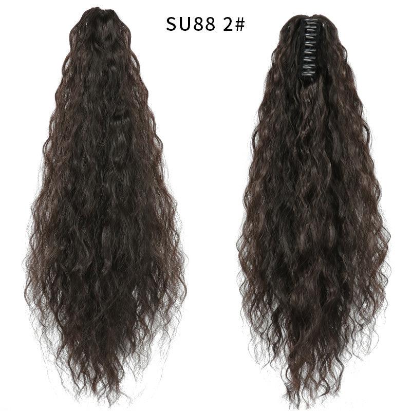 Long Curly Ponytail Extension for Women - Clip In Synthetic Hair