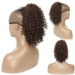 Short Kinky Curly Ponytail Extensions For Women