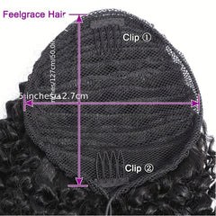 Short Kinky Curly Ponytail Extensions For Women