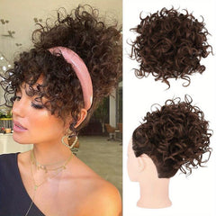Messy Hair Bun Elastic Drawstring Loose Wave Hair Bun