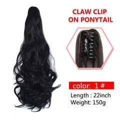 55 88 Cm Women's Ponytail Extension Long Curly Straight Ponytail Extensions