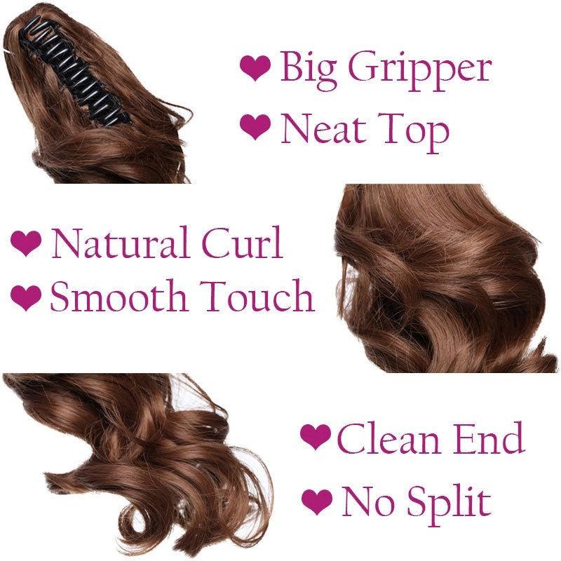 55 88 Cm Women's Ponytail Extension Long Curly Straight Ponytail Extensions