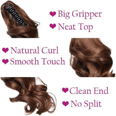 55 88 Cm Women's Ponytail Extension Long Curly Straight Ponytail Extensions