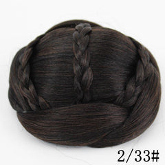 Braided Hair Bun Clip In Hair Bun Donut Hair Rollers
