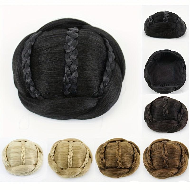 Braided Hair Bun Clip In Hair Bun Donut Hair Rollers