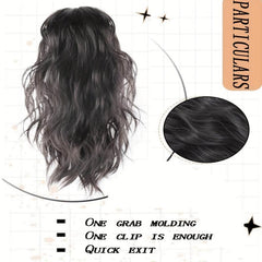 Short Curly Wavy Ponytail Extensions Synthetic Clip In Hair Extensions