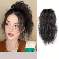 Short Curly Wavy Ponytail Extensions Synthetic Clip In Hair Extensions