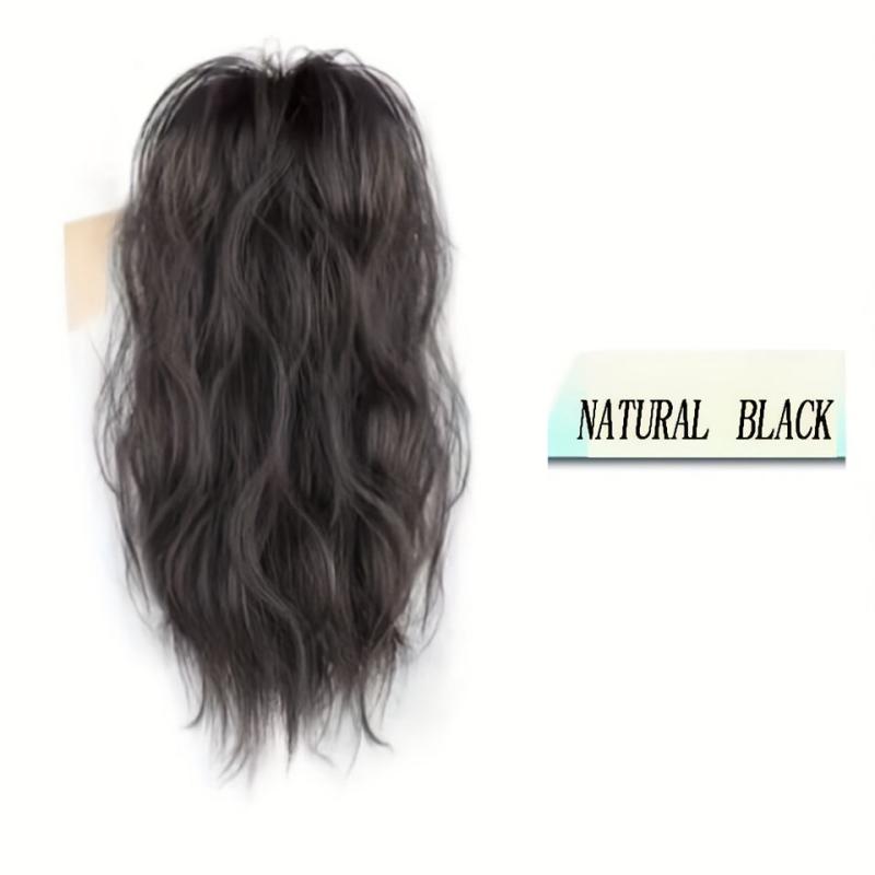 Short Curly Wavy Ponytail Extensions Synthetic Clip In Hair Extensions