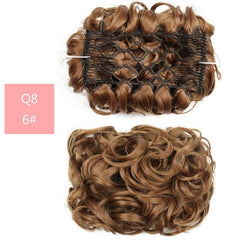 Chignon Wedding Hairpiece Curly Bun Extensions Updo Hair Pieces