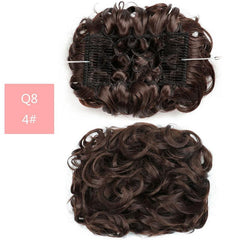Chignon Wedding Hairpiece Curly Bun Extensions Updo Hair Pieces