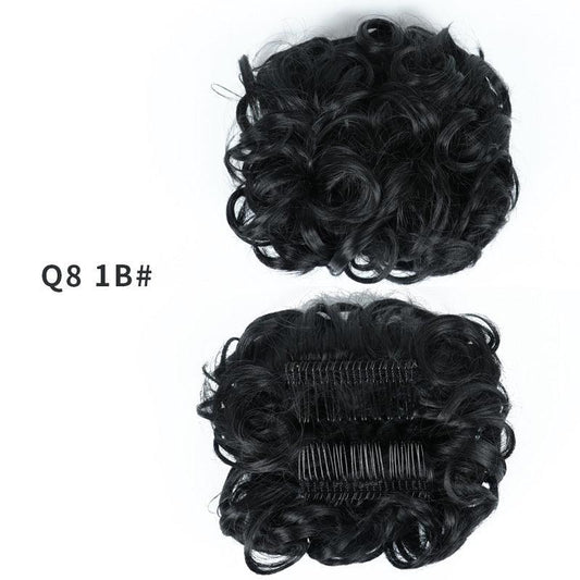 Chignon Wedding Hairpiece Curly Bun Extensions Updo Hair Pieces