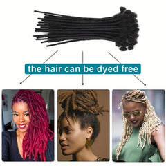 Dreadlock Braids Human Hair Crochet Hair Extensions 10 Strands Pack