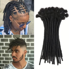 Dreadlock Braids Human Hair Crochet Hair Extensions 10 Strands Pack