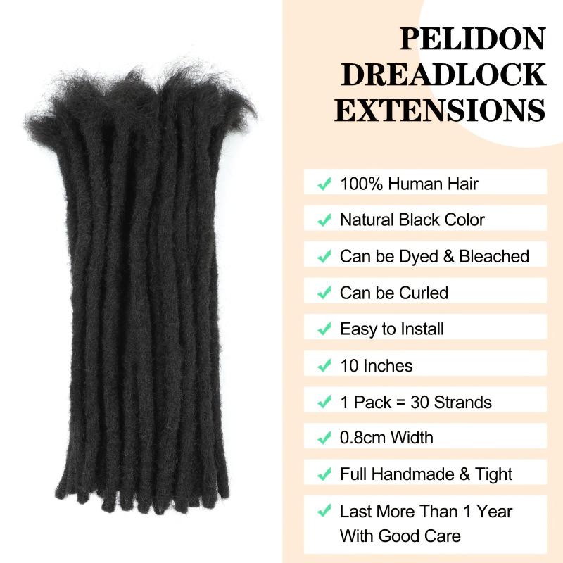 Pelidon Dreadlock Extensions Human Hair Loc Extensions Human Hair Dreads