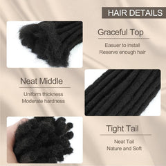 Pelidon Dreadlock Extensions Human Hair Loc Extensions Human Hair Dreads