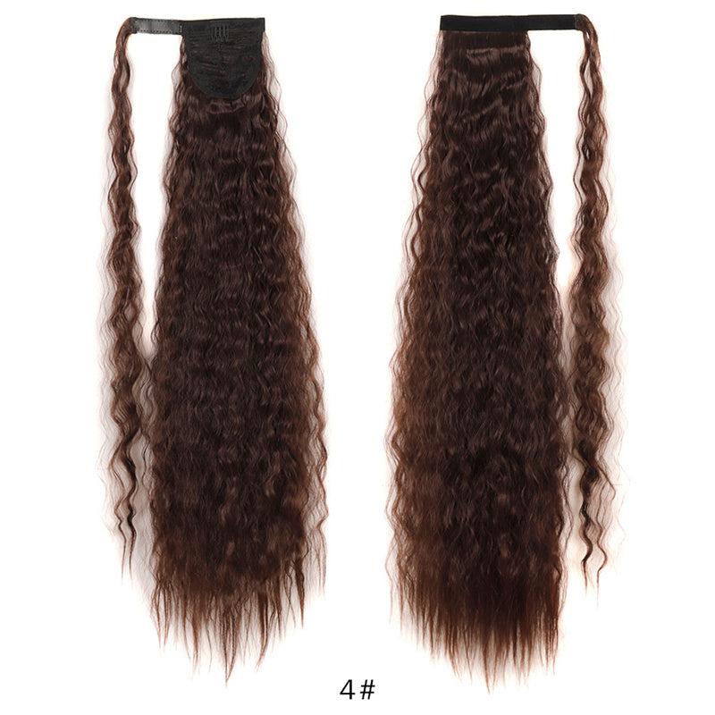 Heat Resistant Corn Wave Ponytail Extension Synthetic Hair for Women