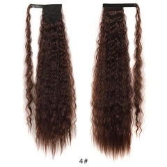 Heat Resistant Corn Wave Ponytail Extension Synthetic Hair for Women