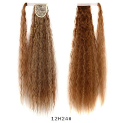 Heat Resistant Corn Wave Ponytail Extension Synthetic Hair for Women