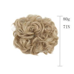 Curly Hair Bun Scrunchie Clip In Ponytail Extensions