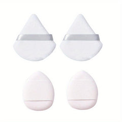 12 Pcs Triangle & Mini Powder Puffs Portable Makeup Sponge Set