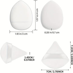 12 Pcs Triangle & Mini Powder Puffs Portable Makeup Sponge Set