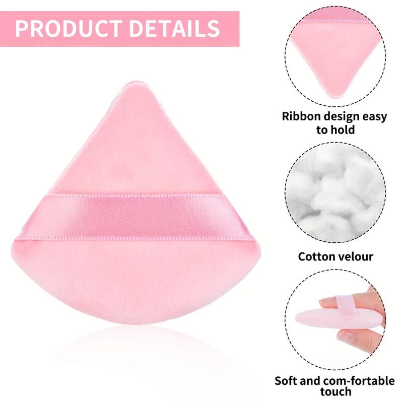 12 Pcs Triangle & Mini Powder Puffs Portable Makeup Sponge Set