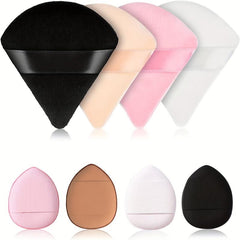 12 Pcs Triangle & Mini Powder Puffs Portable Makeup Sponge Set