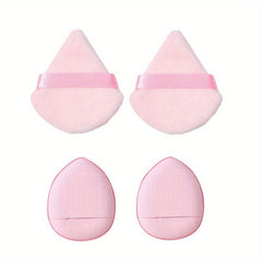 12 Pcs Triangle & Mini Powder Puffs Portable Makeup Sponge Set