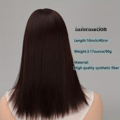 9 12 Hair Toppers With Bangs - Straight Hair Pieces for Women