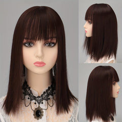 9 12 Hair Toppers With Bangs - Straight Hair Pieces for Women