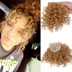 Afro Kinky Curly Clip In Bangs Natural Wig Hair Extension Accessories