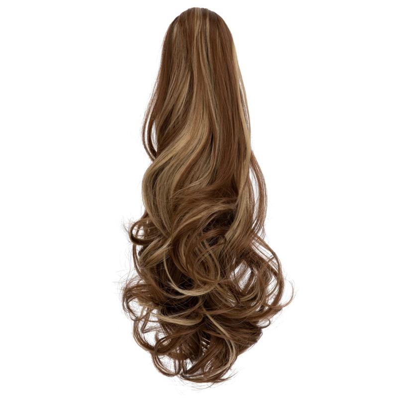 Curly Hair Clip In Ponytail Extension Natural Wavy Claw On Hairpiece
