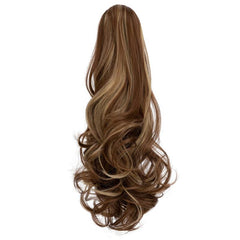 Curly Hair Clip In Ponytail Extension Natural Wavy Claw On Hairpiece