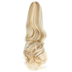 Curly Hair Clip In Ponytail Extension Natural Wavy Claw On Hairpiece