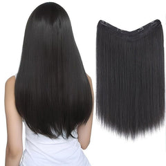 55 88 Cm Long V Part Clip In Hair Extensions Straight Hair Synthetic Fiber Women