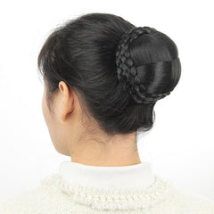 Braided Hair Bun Chignon Hair Piece For Women Girls Synthetic Hair Bun
