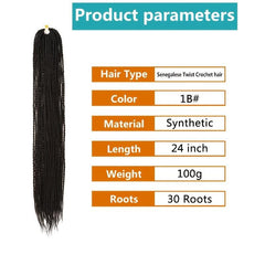 Senegalese Twist Crochet Hair Pre Looped Crochet Braids Hair