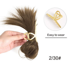 Synthetic Chignon Hair Buns Clip Ponytail Extensions for Women